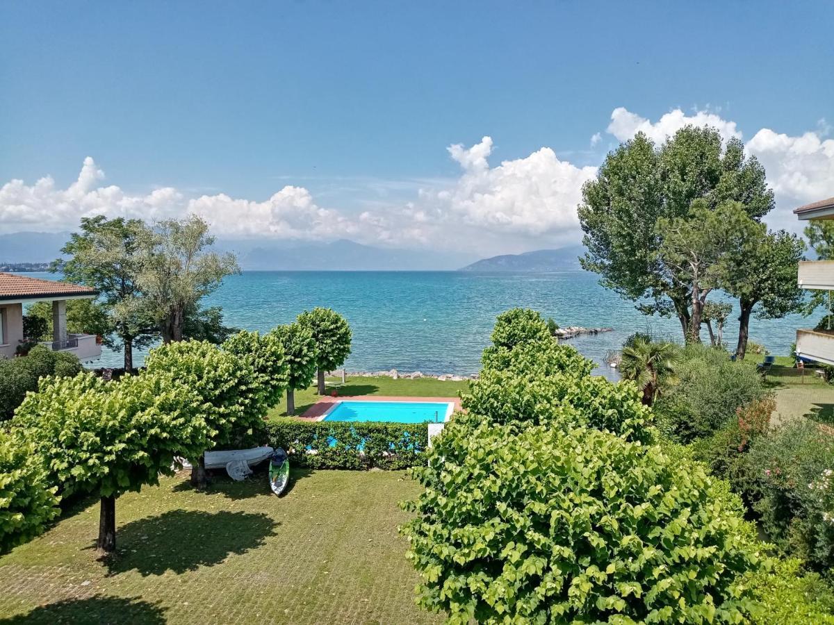 Casa Lugana 15 - Monolocale Con Piscina Fronte Lago Sirmione Exteriör bild