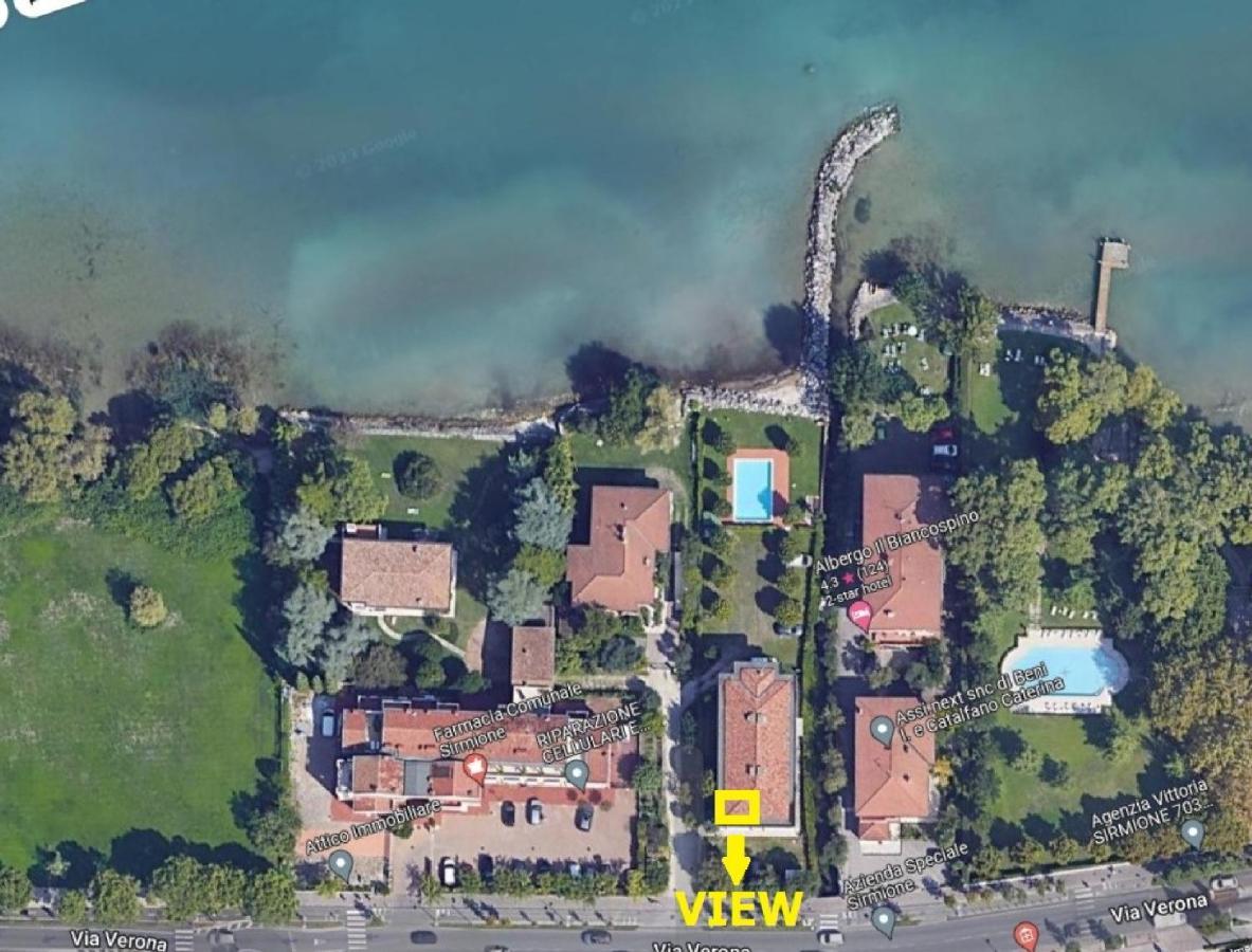 Casa Lugana 15 - Monolocale Con Piscina Fronte Lago Sirmione Exteriör bild